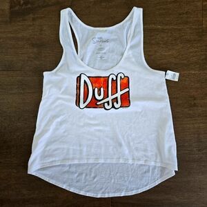 Universal Studios The Simpsons Duff Beer Shirt Tank Top XL